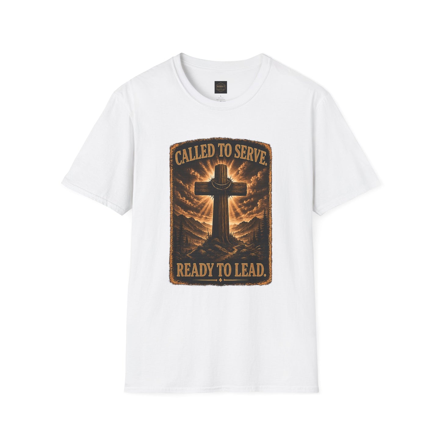 Called to Serve Cross T-Shirt — "Ready to Lead" Christian Faith Tee