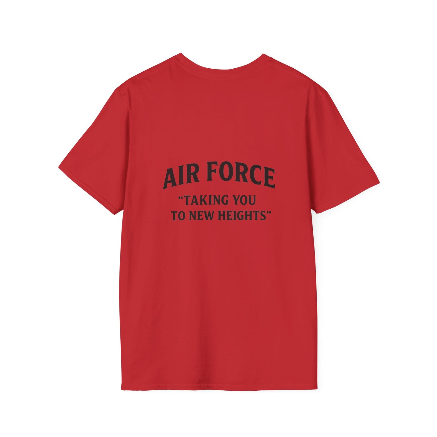 Air Force Inspirational T-Shirt, Unisex Softstyle Tee, Military Pride Shirt, Perfect Gift for Veterans, Patriotic Apparel