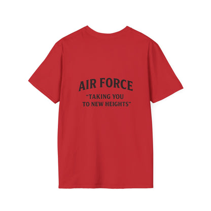 Air Force Inspirational T-Shirt, Unisex Softstyle Tee, Military Pride Shirt, Perfect Gift for Veterans, Patriotic Apparel