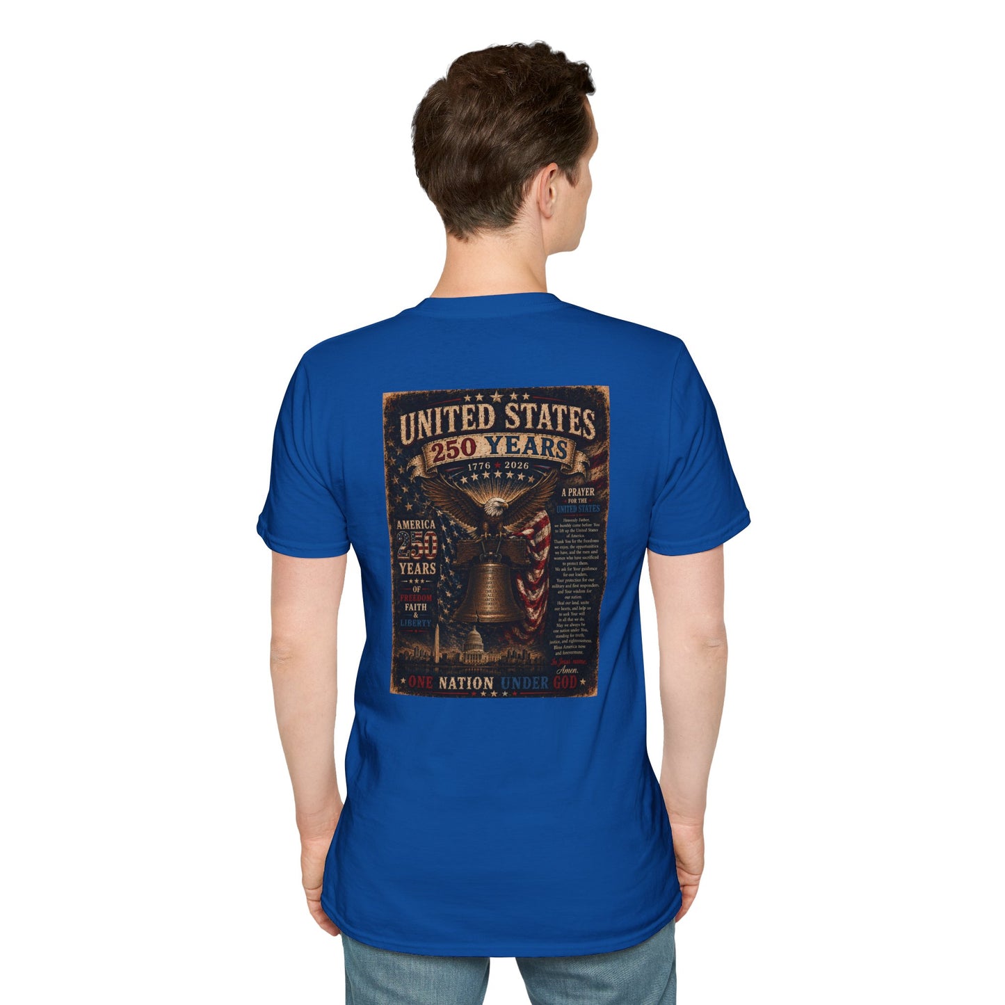 Faith of the Cross T-Shirt — Patriotic Christian Graphic Tee