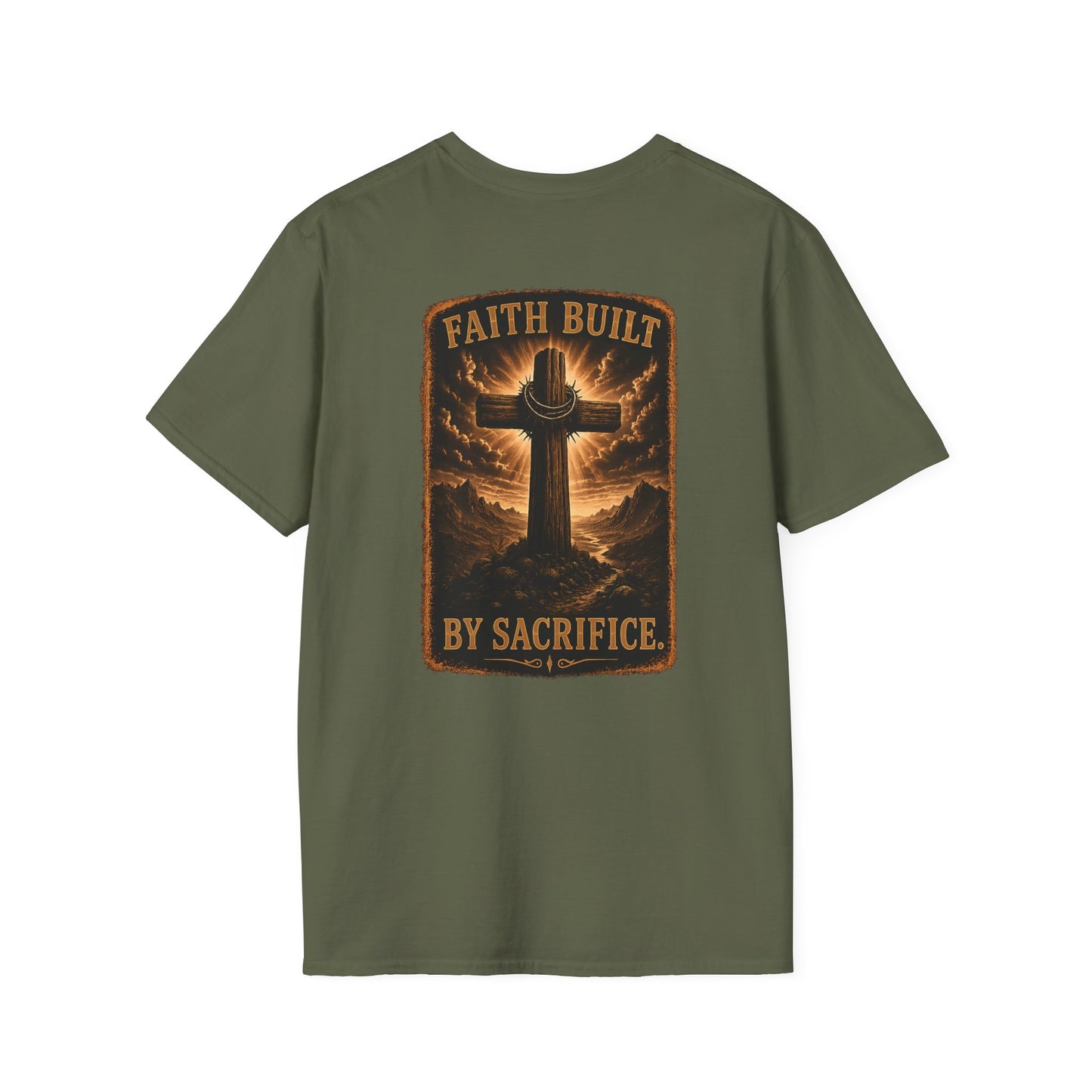 Faith Cross Tee — Minimal Christian Inspirational T-Shirt