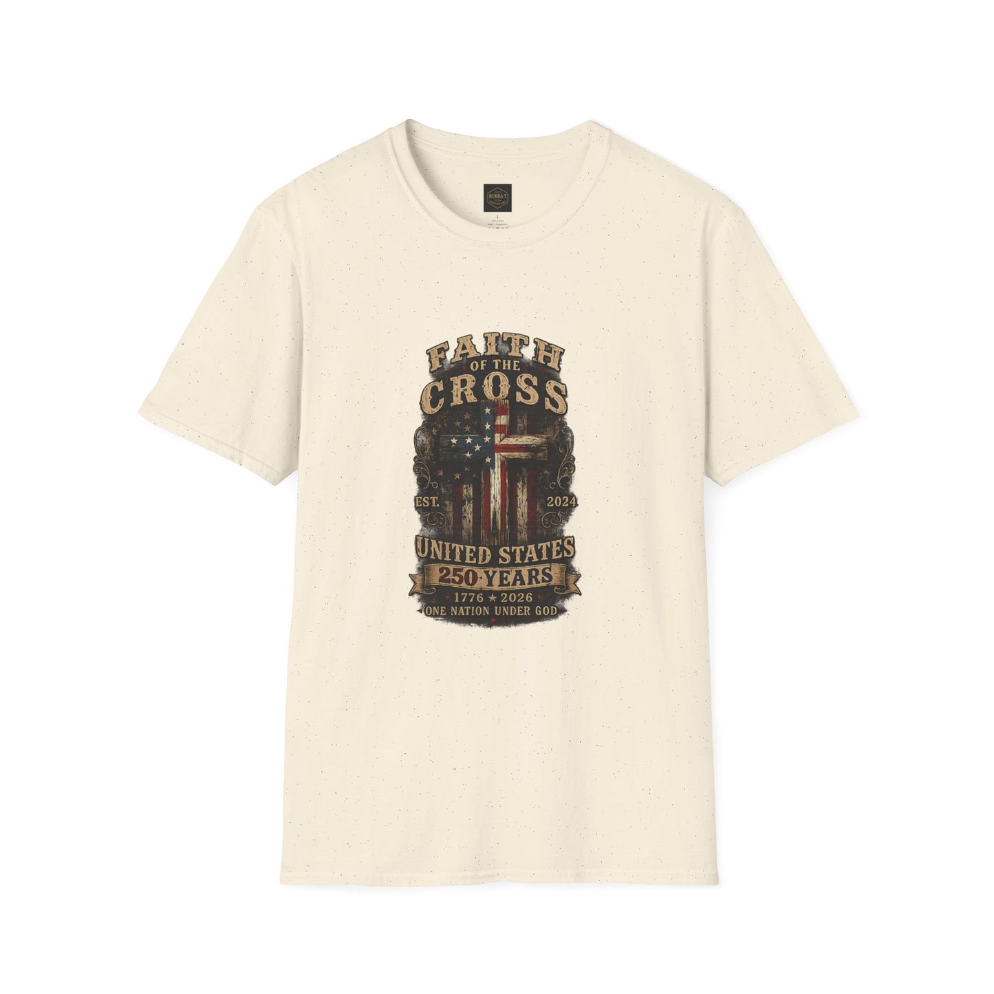 Faith of the Cross T-Shirt — Patriotic Christian Graphic Tee