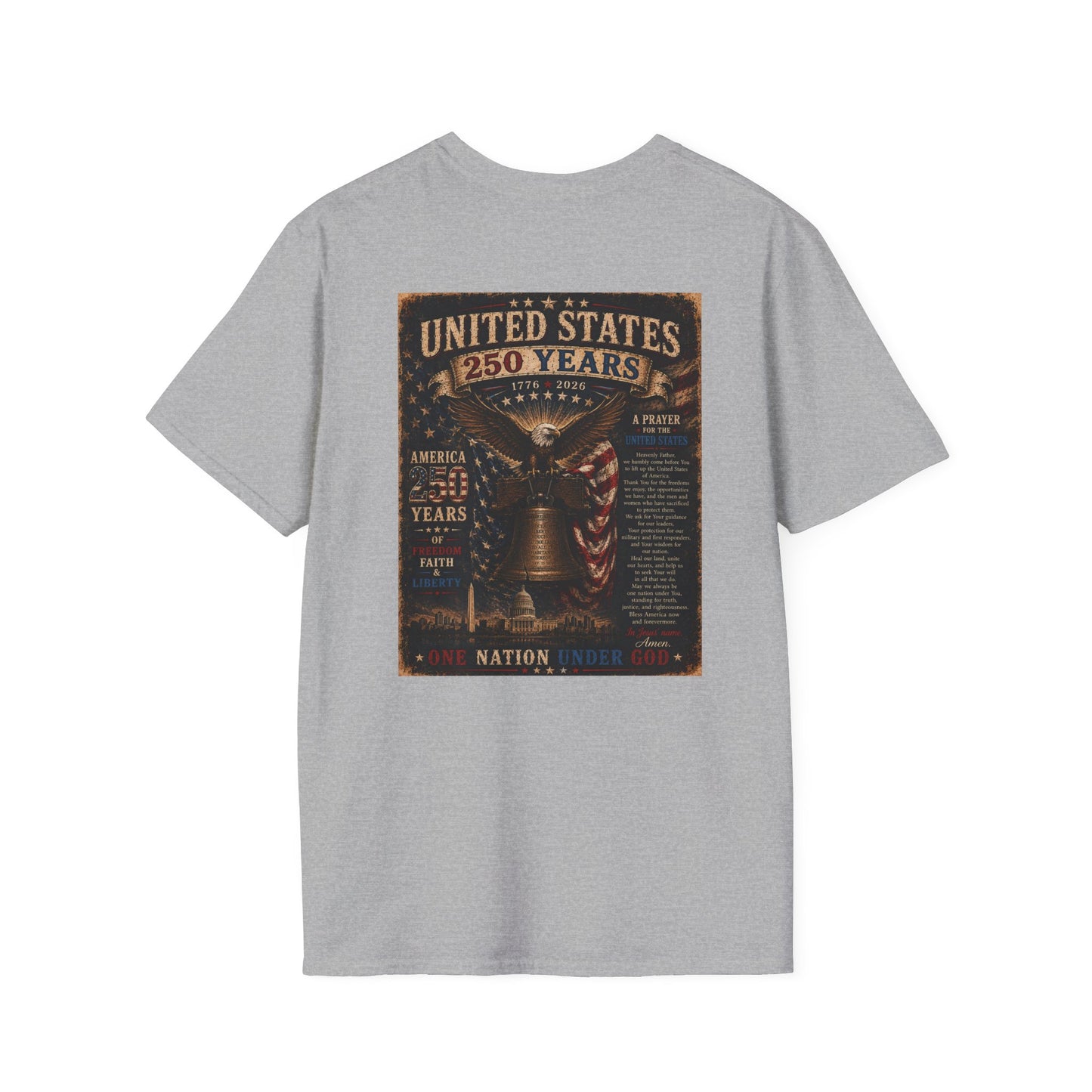 Faith of the Cross T-Shirt — Patriotic Christian Graphic Tee
