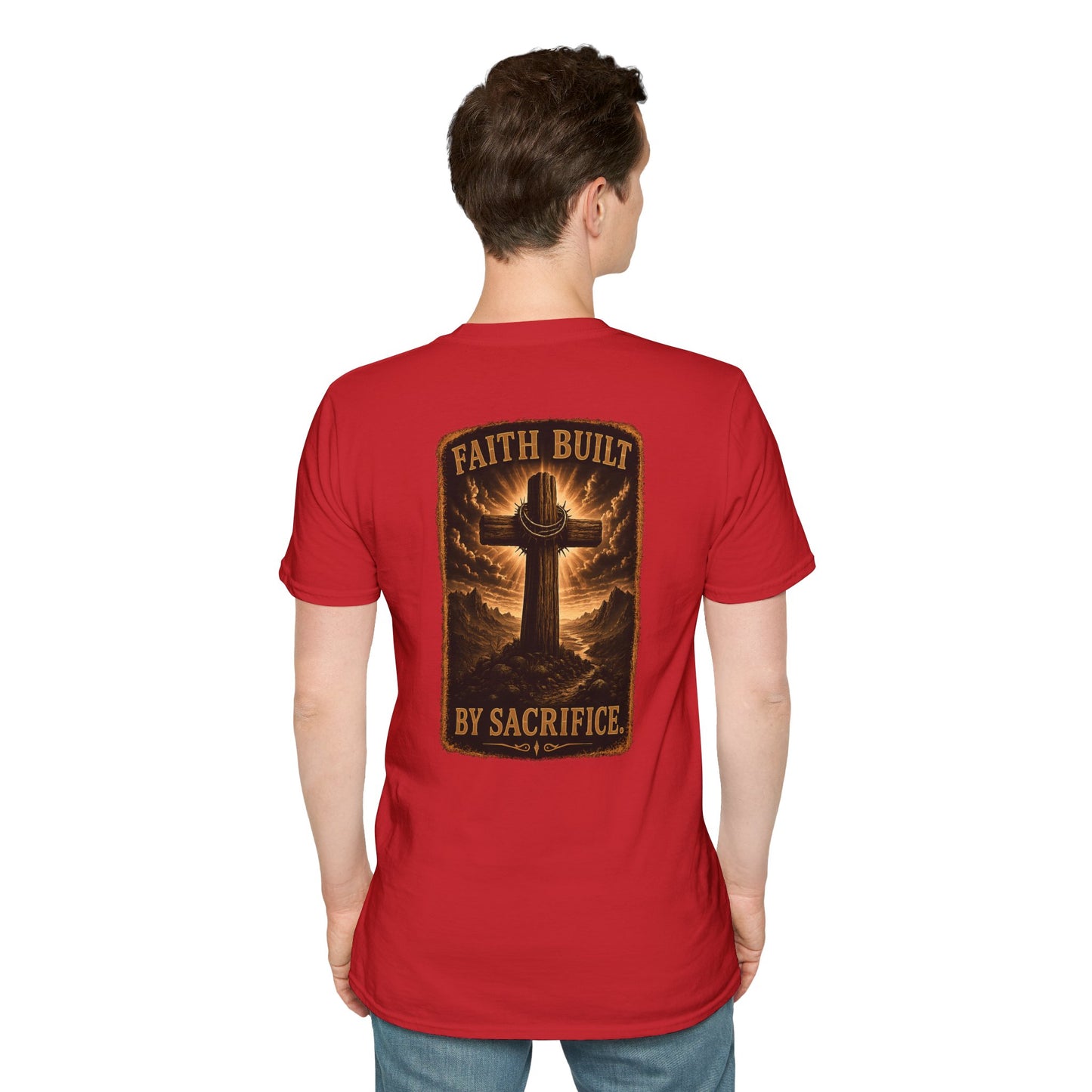 Faith Cross Tee — Minimal Christian Inspirational T-Shirt