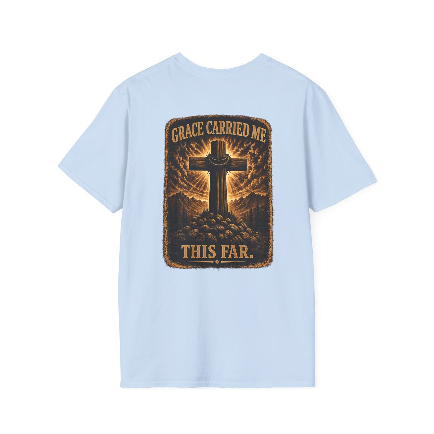 Faith Cross T-Shirt — Minimal Christian Prayer Tee