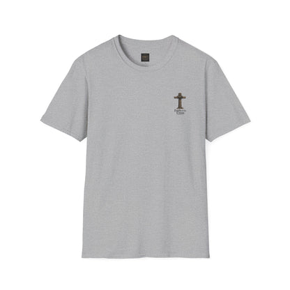 Christian Cross Pocket T‑Shirt — Faith of the Cross Minimalist Tee