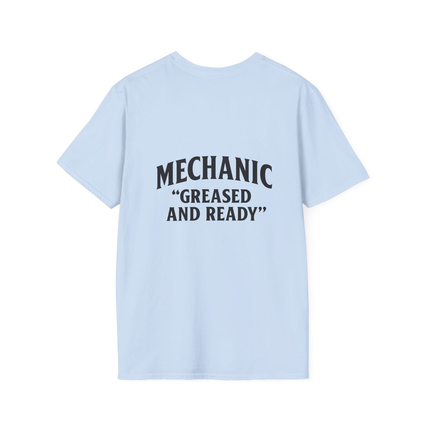 Mechanic Greased and Ready T-Shirt, Automotive Gift, Unisex Tee, Car Enthusiast Apparel, Father's Day Present