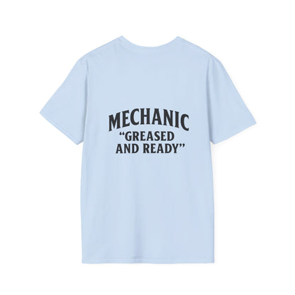 Mechanic Greased and Ready T-Shirt, Automotive Gift, Unisex Tee, Car Enthusiast Apparel, Father's Day Present