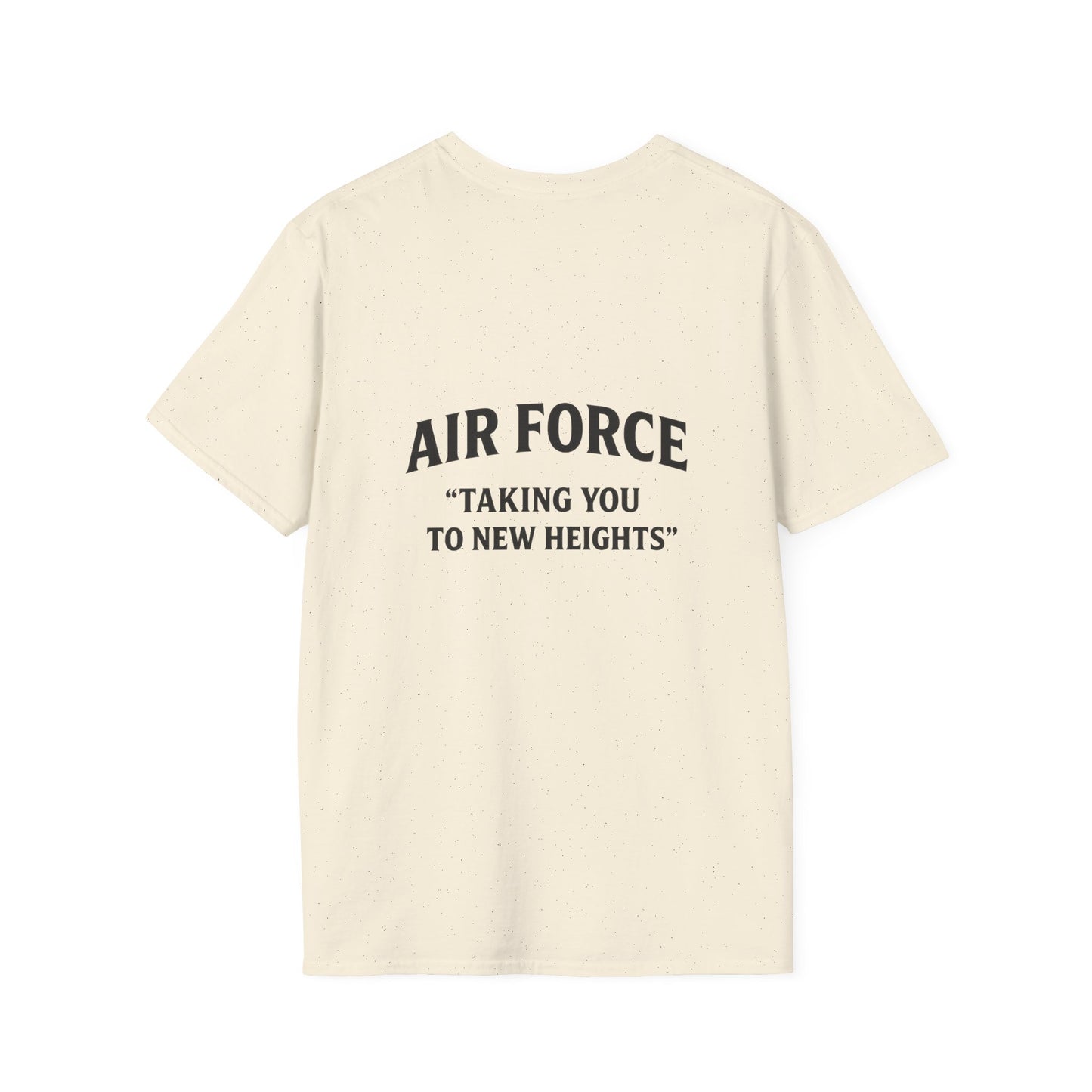 Air Force Inspirational T-Shirt, Unisex Softstyle Tee, Military Pride Shirt, Perfect Gift for Veterans, Patriotic Apparel