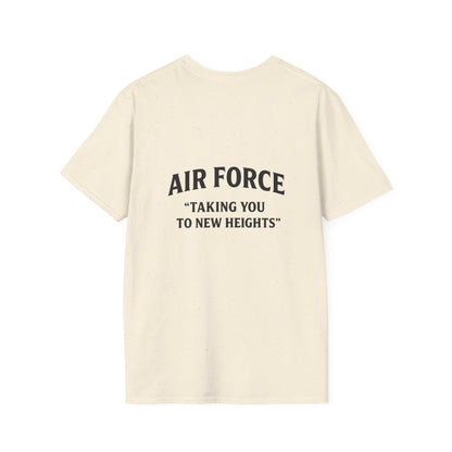 Air Force Inspirational T-Shirt, Unisex Softstyle Tee, Military Pride Shirt, Perfect Gift for Veterans, Patriotic Apparel