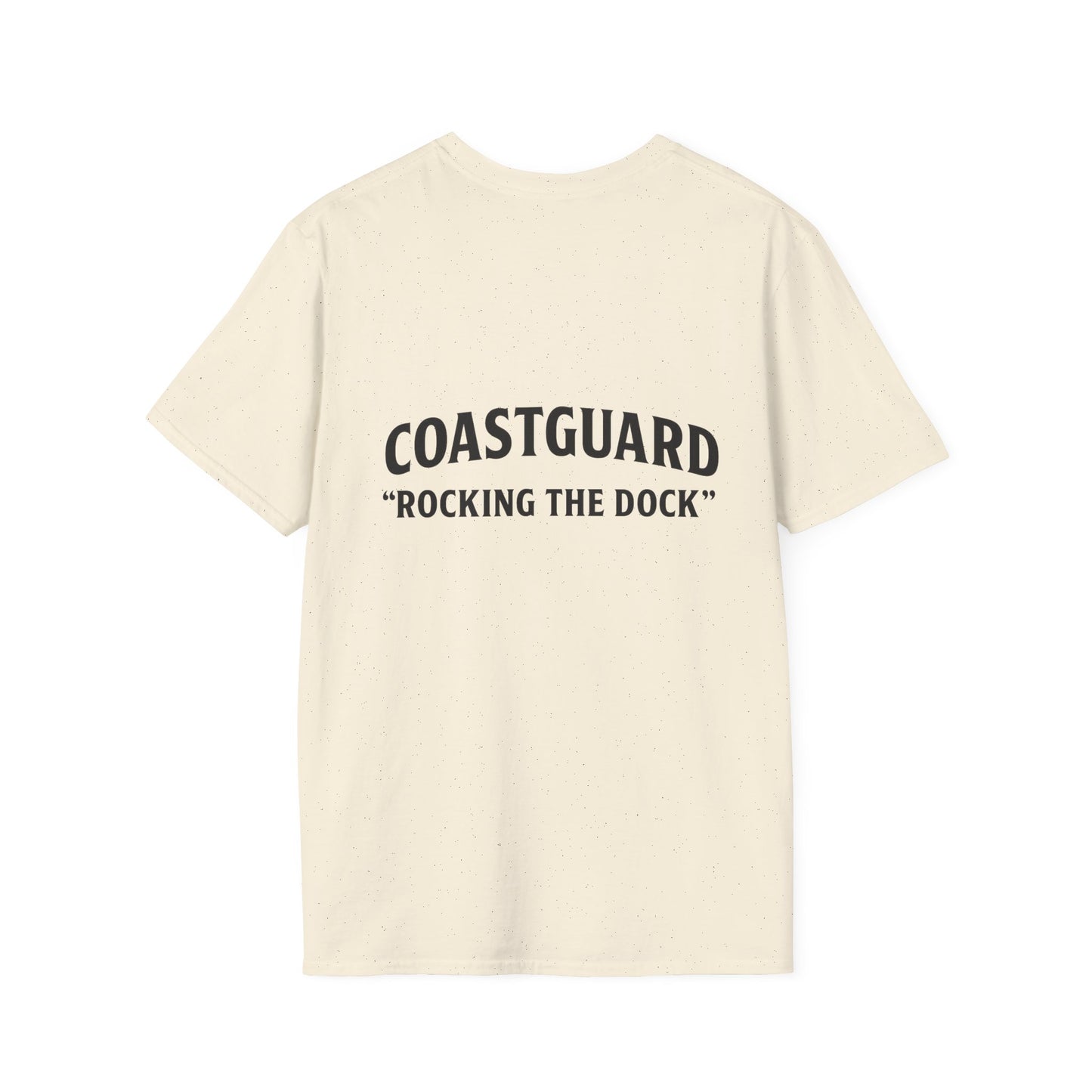 Coastguard Rocking the Dock T-Shirt, Unisex Short Sleeve, Nautical Gift, Beachwear, Navy Inspired Apparel, Casual Summer Top