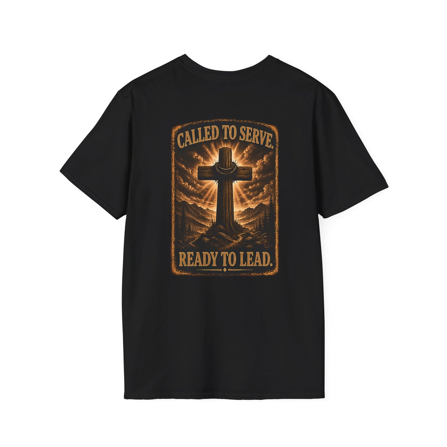 Faith Cross T-Shirt — Small Chest Cross Graphic Christian Tee