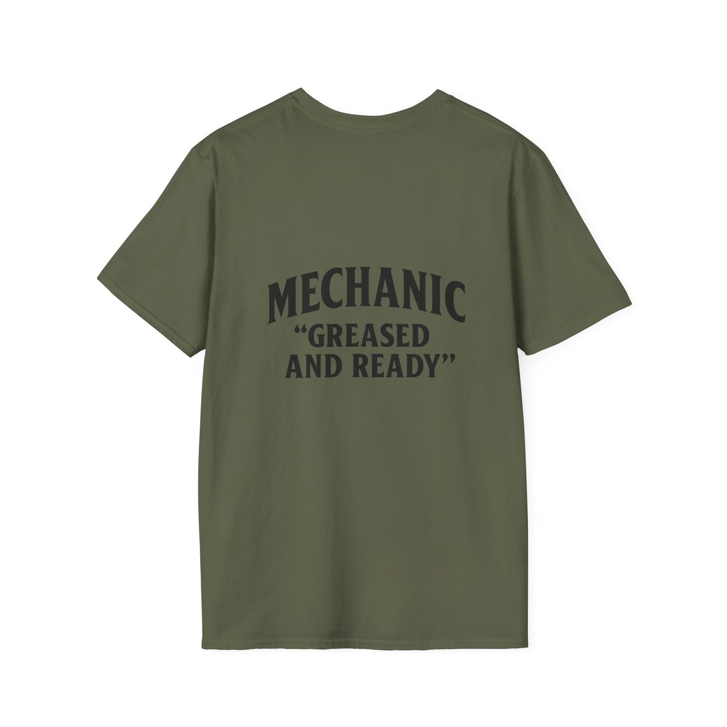 Mechanic Greased and Ready T-Shirt, Automotive Gift, Unisex Tee, Car Enthusiast Apparel, Father's Day Present