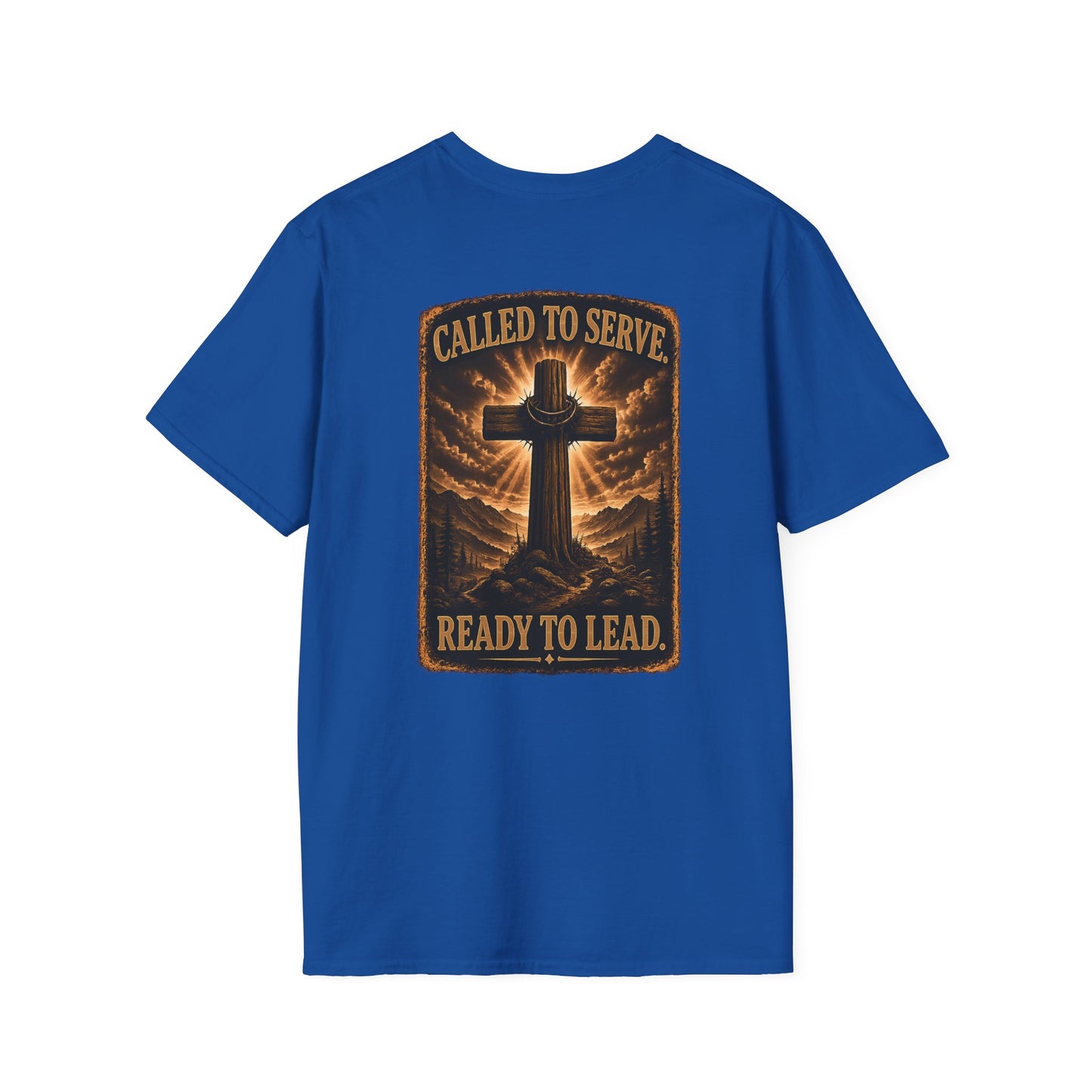Faith Cross T-Shirt — Small Chest Cross Graphic Christian Tee