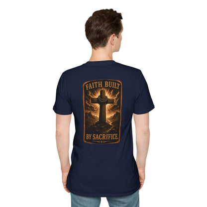 Faith Cross Tee — Minimal Christian Inspirational T-Shirt
