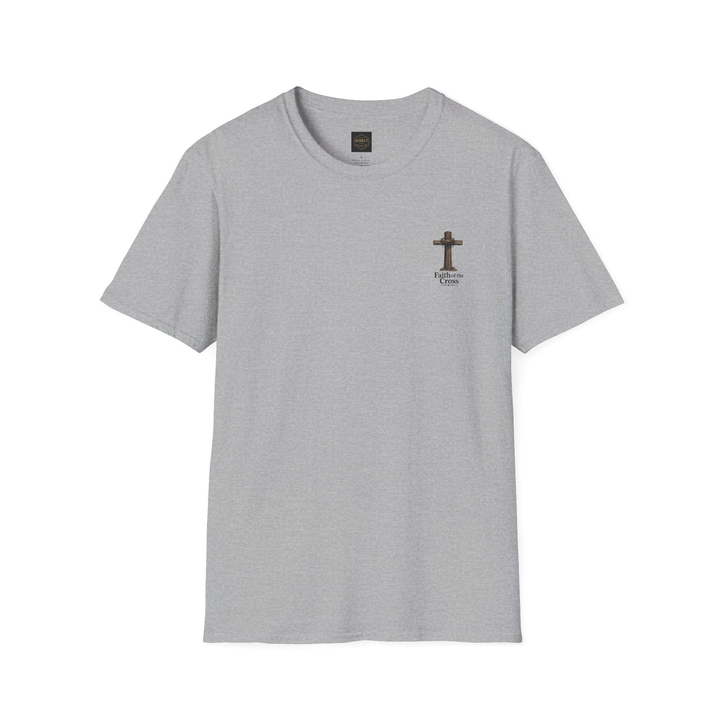 Faith Cross T-Shirt — Minimal Christian Prayer Tee