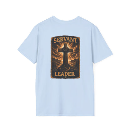 Faith Cross Pocket T‑Shirt — Small Chest Cross Graphic Christian Tee