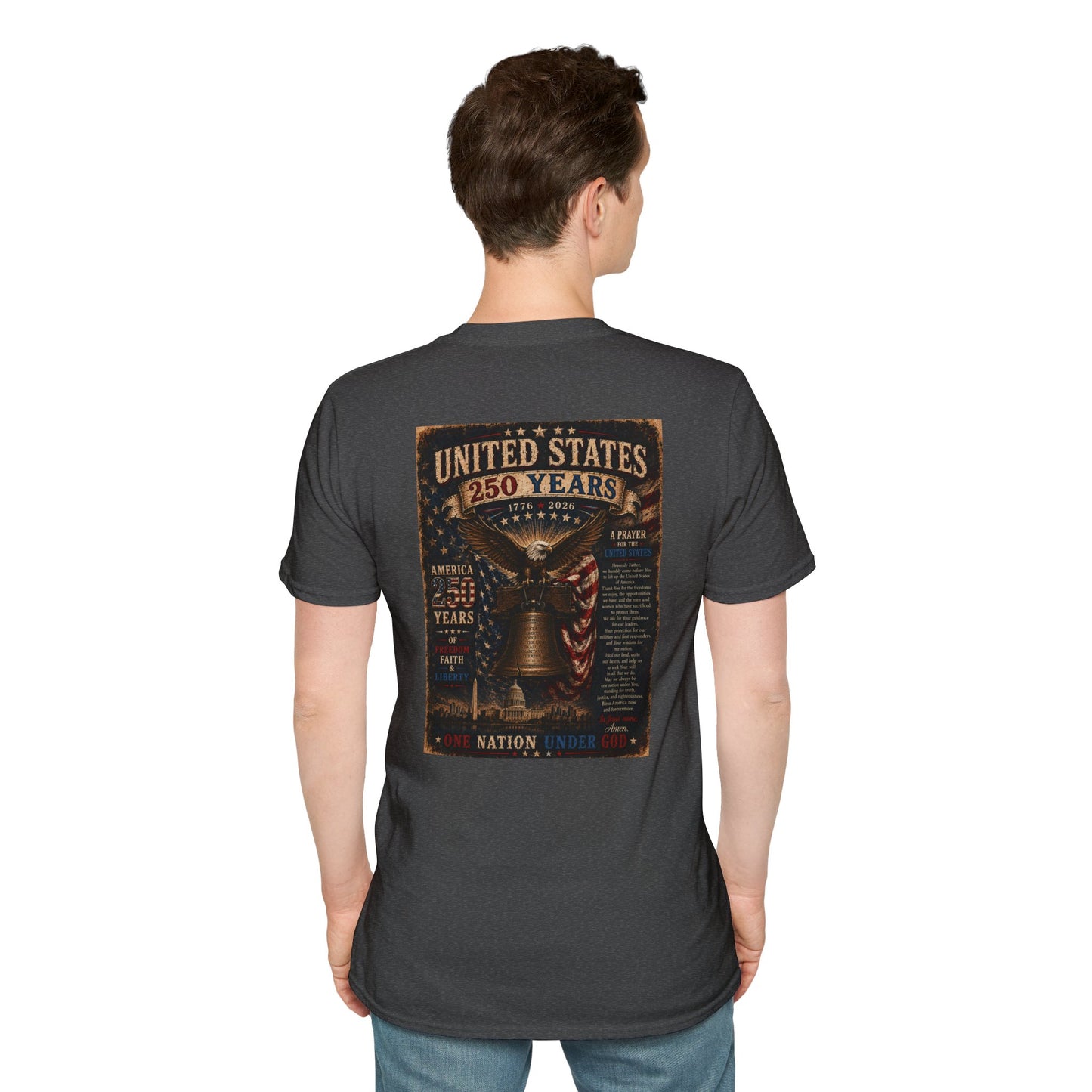 Faith of the Cross T-Shirt — Patriotic Christian Graphic Tee