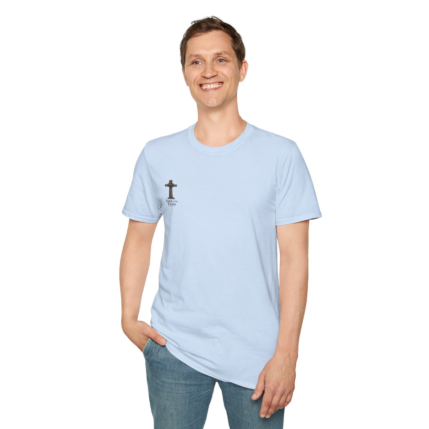 Christian Cross Minimalist T-Shirt — Hope on the Cross Faith Tee
