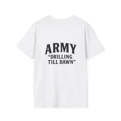 Stylish Army Drilling T-Shirt, Military Apparel, Casual Wear, Gift for Him, Everyday Fashion, Veterans Day Shirt