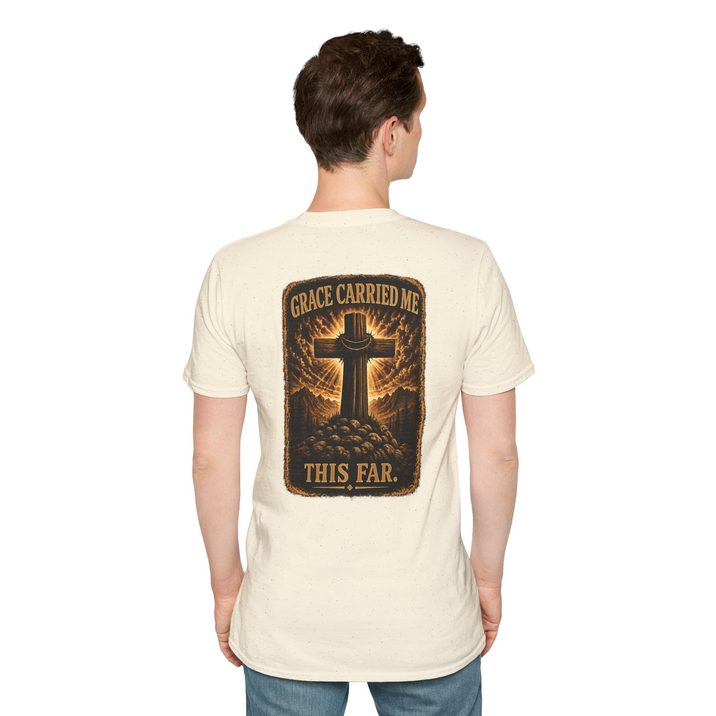 Faith Cross T-Shirt — Minimal Christian Prayer Tee