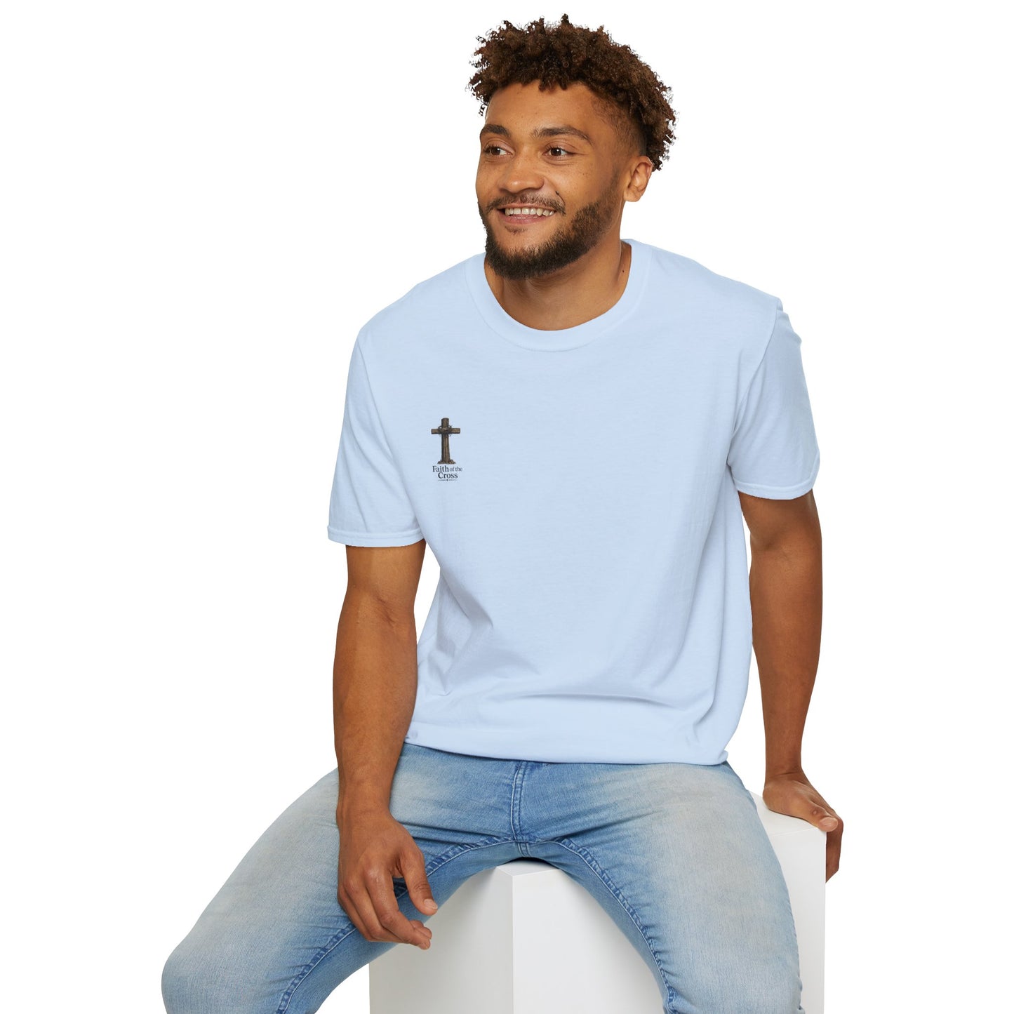 Christian Cross Minimalist T-Shirt — Hope on the Cross Faith Tee