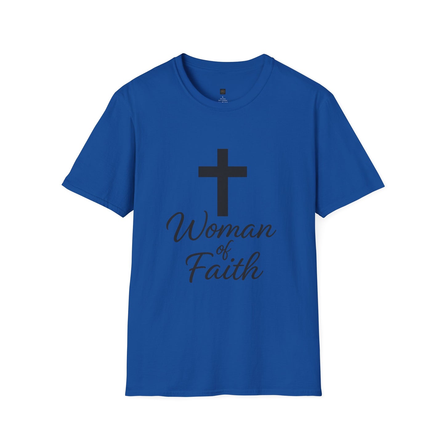 Unisex Softstyle T-Shirt - Woman of Faith, Christian Gift, Inspirational Tee, Spiritual Apparel, Faith-Based Fashion