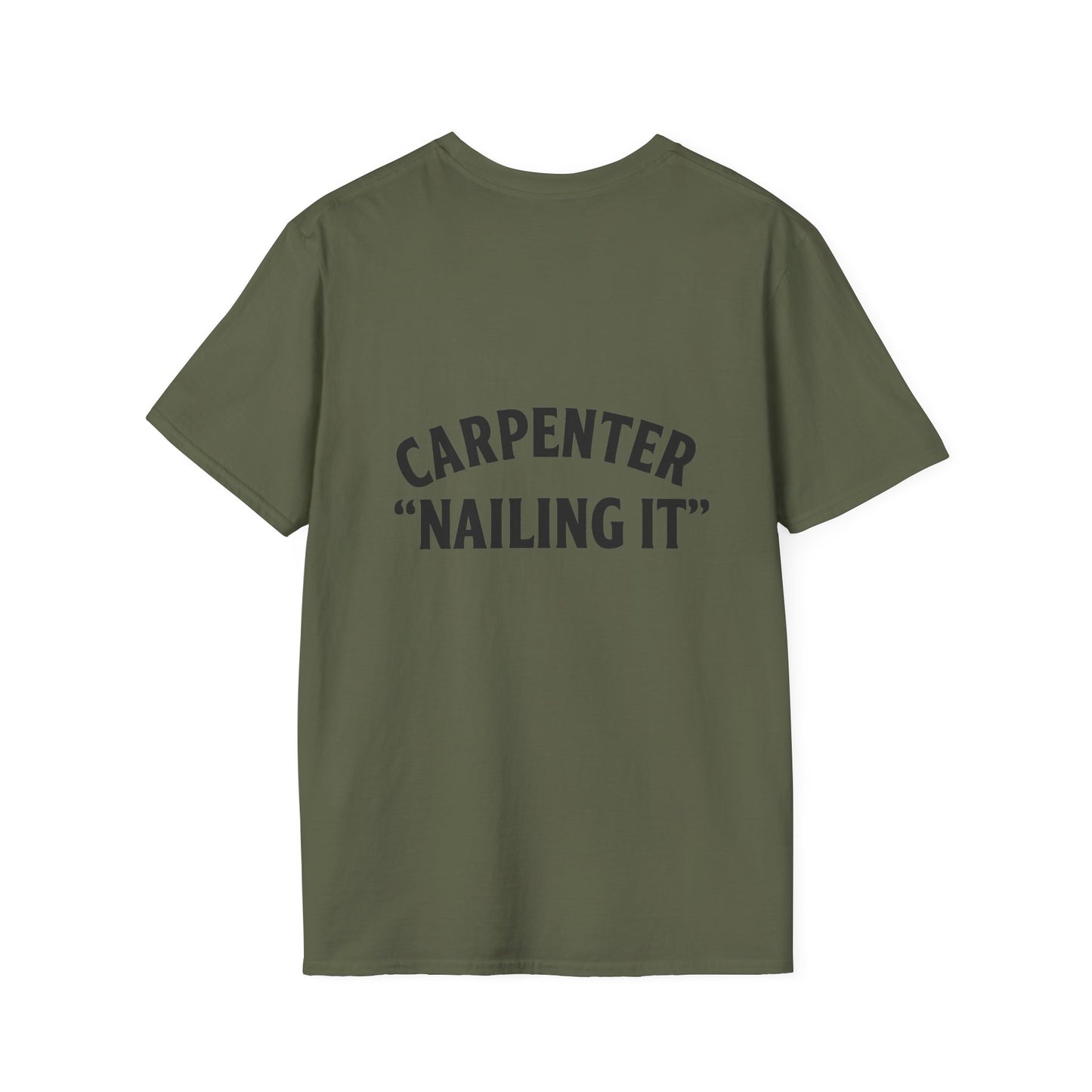 Funny Carpenter T-Shirt, Unisex Softstyle Tee, Gift for DIY Enthusiasts, Father's Day Humor, Unique Work Shirt, Casual Wear