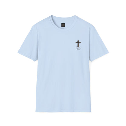 Christian Cross Pocket T‑Shirt — Faith of the Cross Minimalist Tee