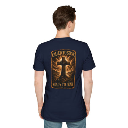 Faith Cross T-Shirt — Small Chest Cross Graphic Christian Tee