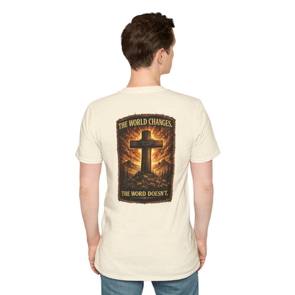 Cross Faith T-Shirt — Small Chest Cross Graphic Christian Tee