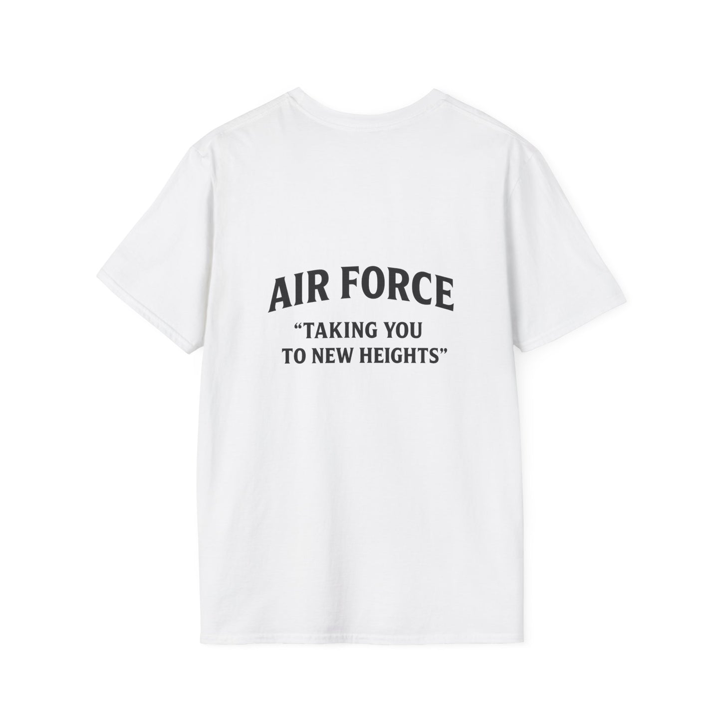 Air Force Inspirational T-Shirt, Unisex Softstyle Tee, Military Pride Shirt, Perfect Gift for Veterans, Patriotic Apparel