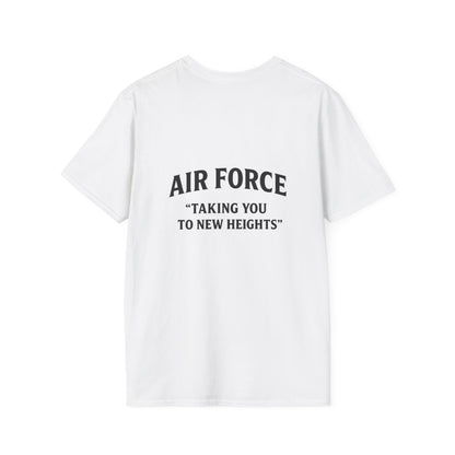 Air Force Inspirational T-Shirt, Unisex Softstyle Tee, Military Pride Shirt, Perfect Gift for Veterans, Patriotic Apparel