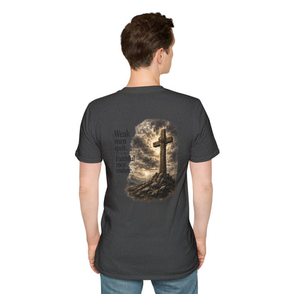 Christian Cross Minimalist T-Shirt — Hope on the Cross Faith Tee