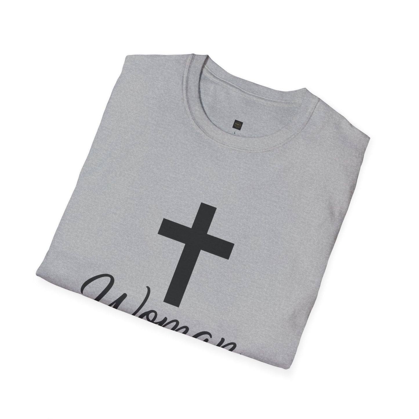 Unisex Softstyle T-Shirt - Woman of Faith, Christian Gift, Inspirational Tee, Spiritual Apparel, Faith-Based Fashion