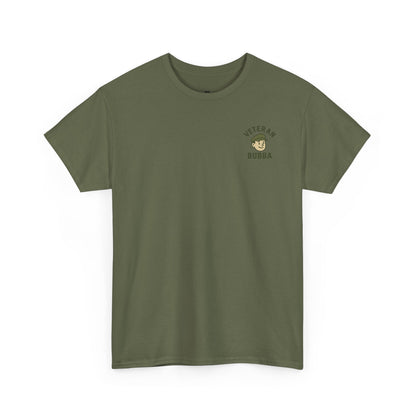 Veteran Bubba Graphic Tee – “I Served It Long & Hard” Funny Military Shirt