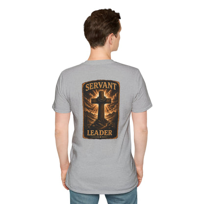 Faith Cross Pocket T‑Shirt — Small Chest Cross Graphic Christian Tee