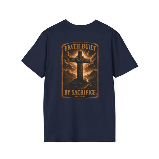 Faith Cross Tee — Minimal Christian Inspirational T-Shirt