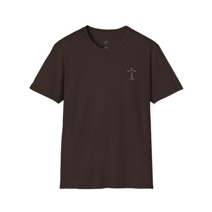 Faith Cross T-Shirt — Small Chest Cross Graphic Christian Tee