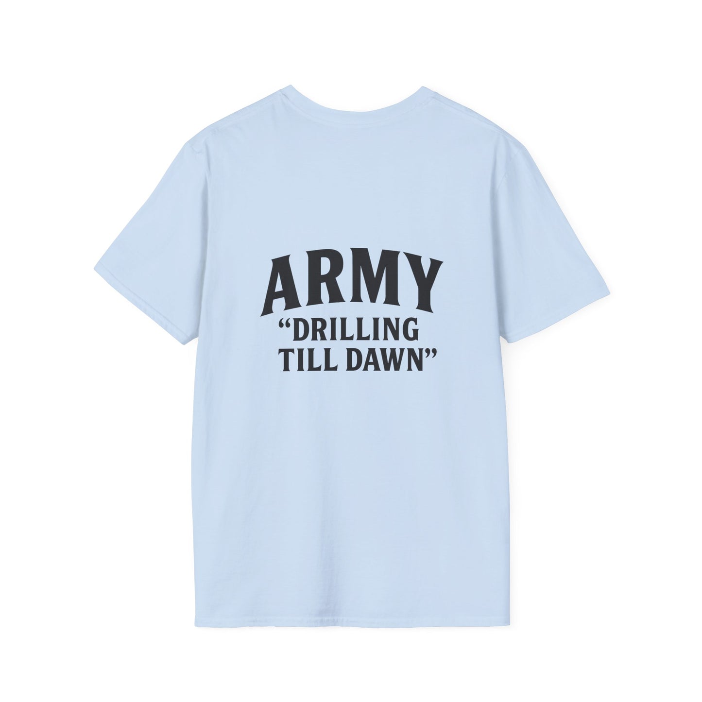 Stylish Army Drilling T-Shirt, Military Apparel, Casual Wear, Gift for Him, Everyday Fashion, Veterans Day Shirt