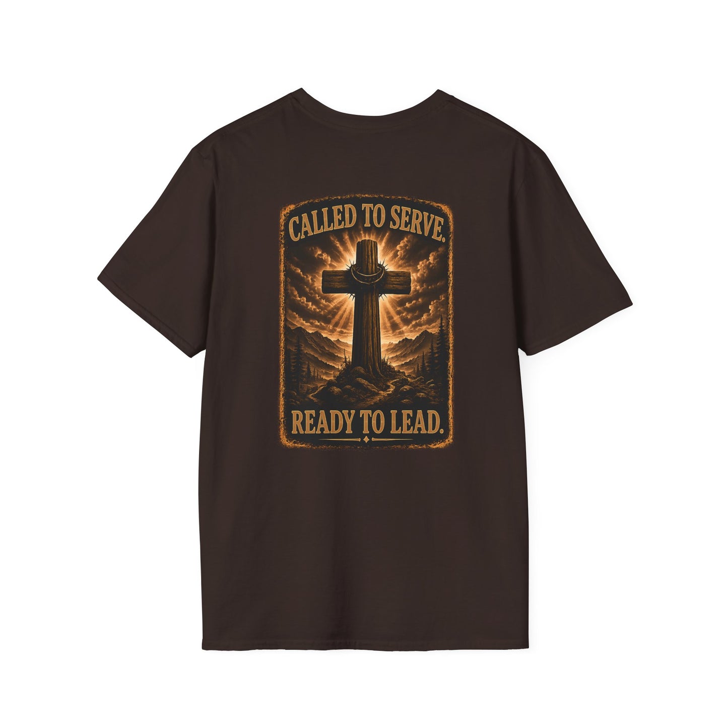 Faith Cross T-Shirt — Small Chest Cross Graphic Christian Tee