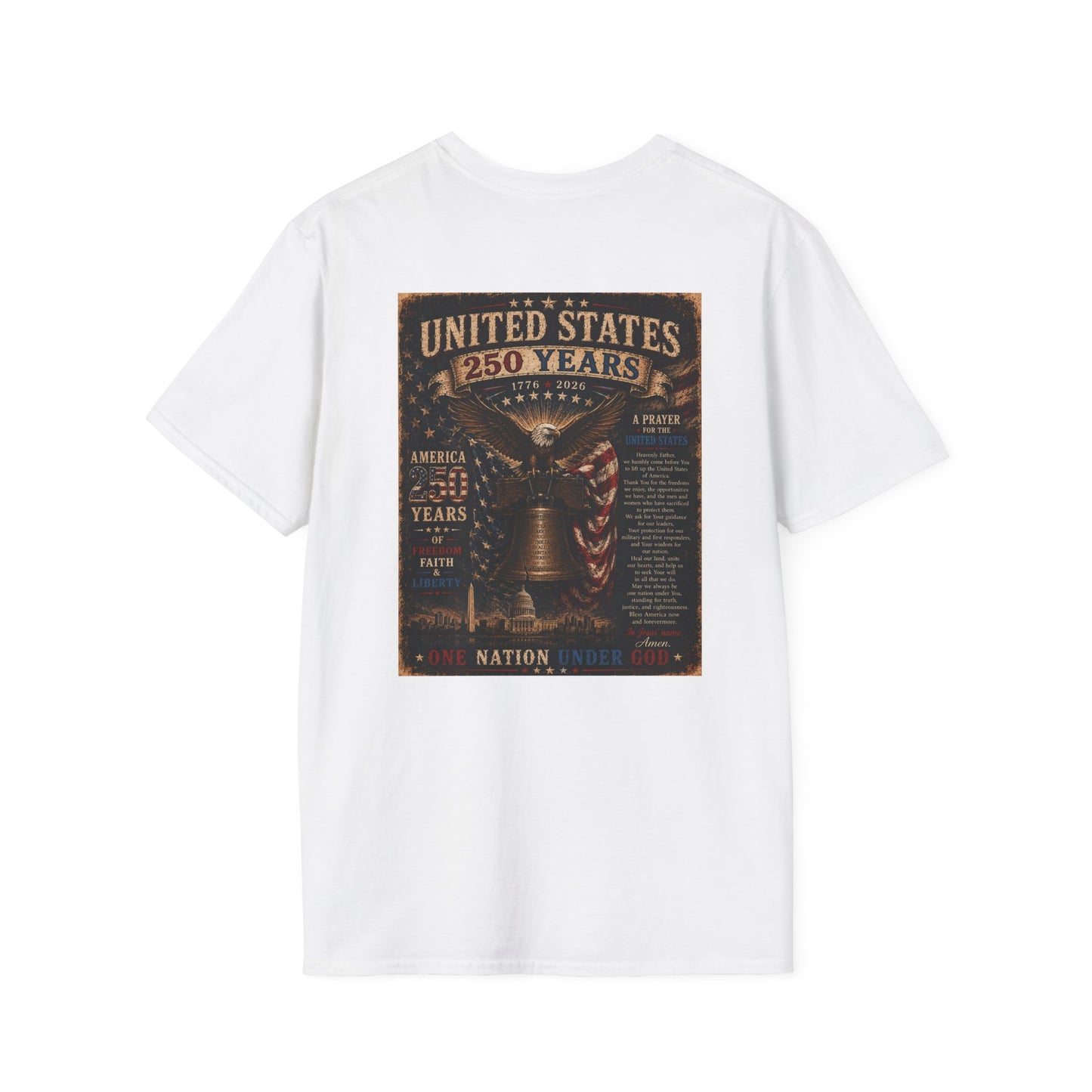 Faith of the Cross T-Shirt — Patriotic Christian Graphic Tee