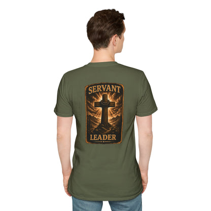 Faith Cross Pocket T‑Shirt — Small Chest Cross Graphic Christian Tee