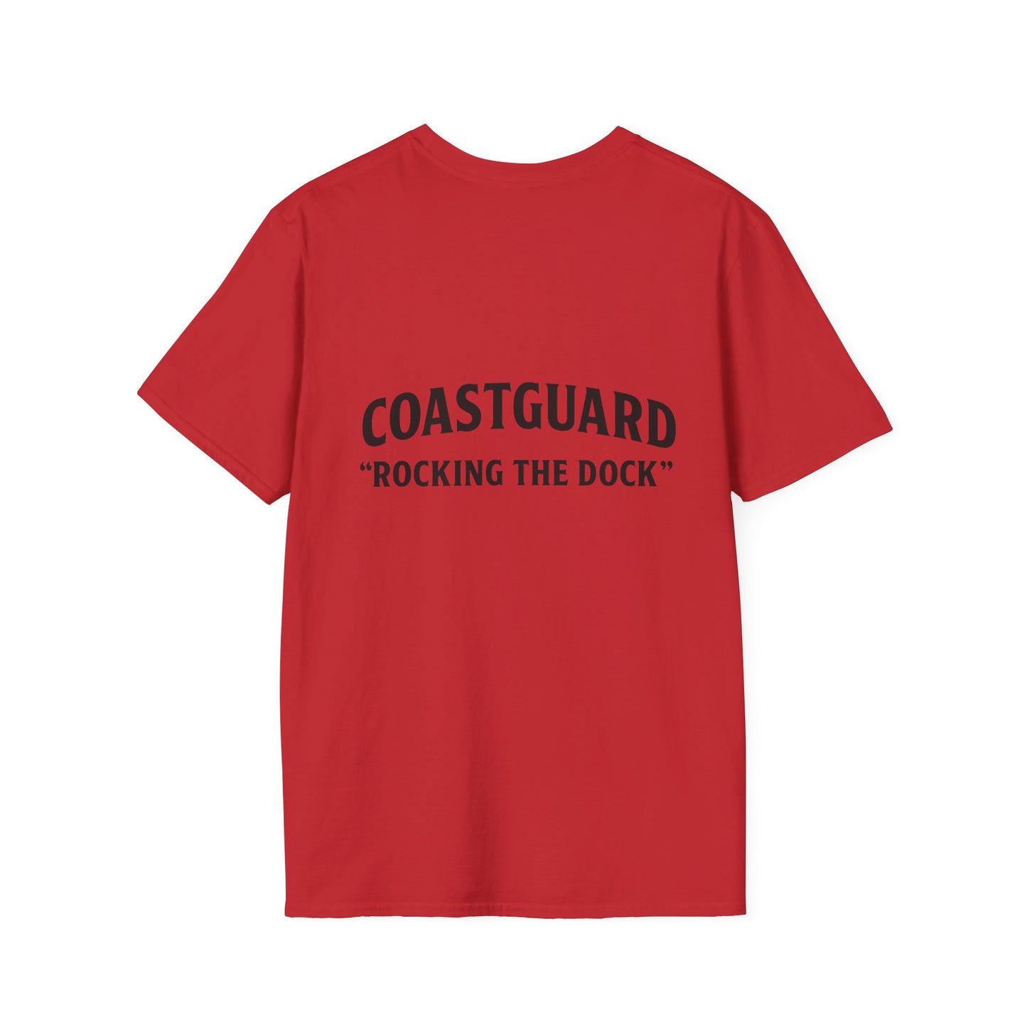 Coastguard Rocking the Dock T-Shirt, Unisex Short Sleeve, Nautical Gift, Beachwear, Navy Inspired Apparel, Casual Summer Top