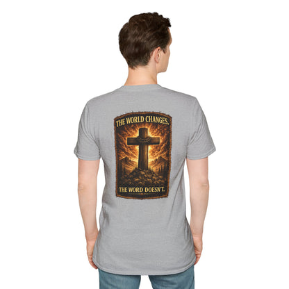 Cross Faith T-Shirt — Small Chest Cross Graphic Christian Tee