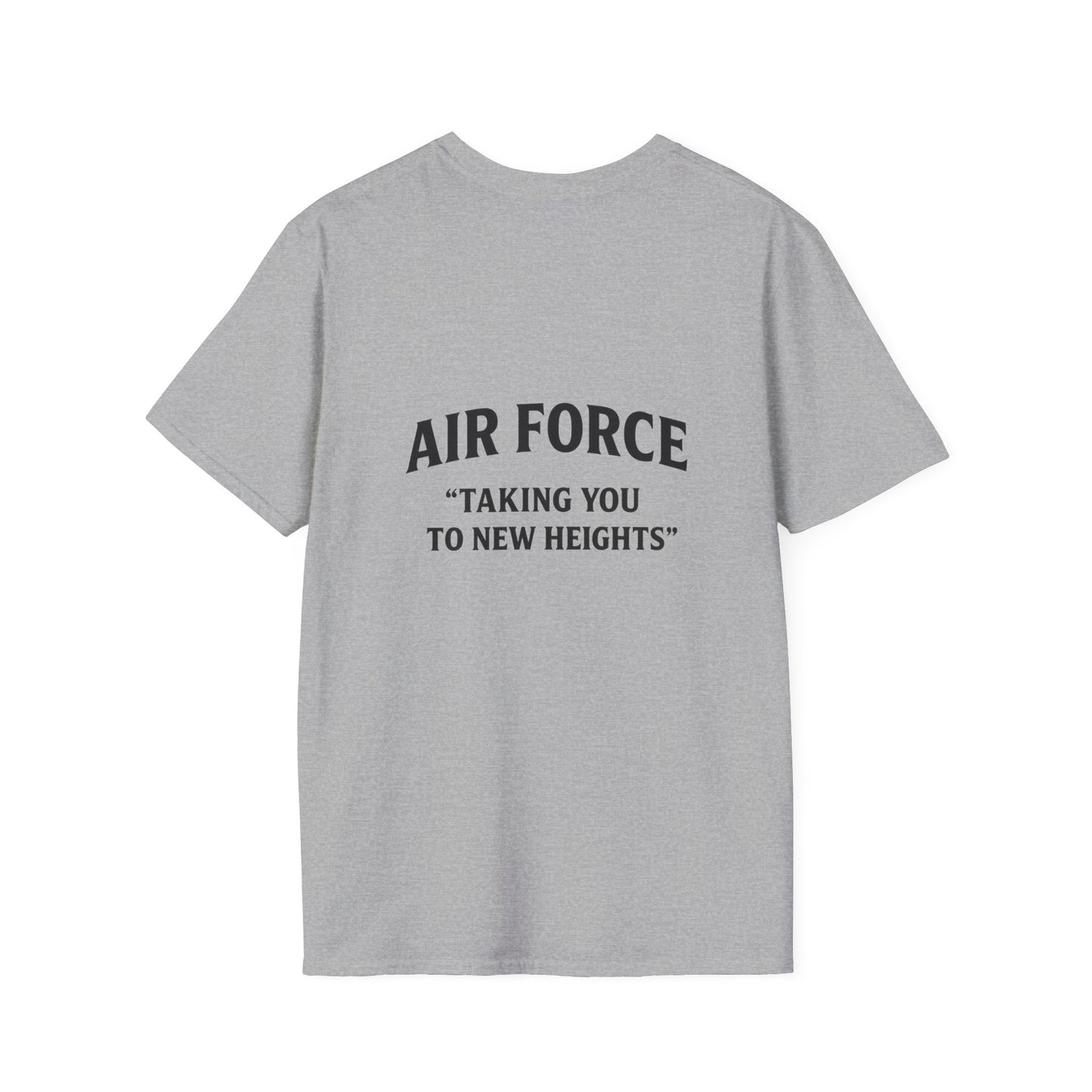 Air Force Inspirational T-Shirt, Unisex Softstyle Tee, Military Pride Shirt, Perfect Gift for Veterans, Patriotic Apparel