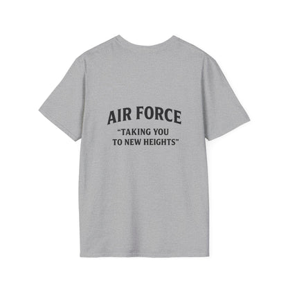 Air Force Inspirational T-Shirt, Unisex Softstyle Tee, Military Pride Shirt, Perfect Gift for Veterans, Patriotic Apparel