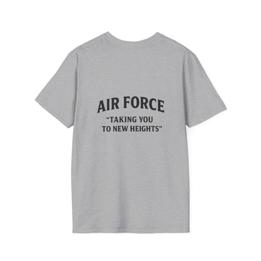Air Force Inspirational T-Shirt, Unisex Softstyle Tee, Military Pride Shirt, Perfect Gift for Veterans, Patriotic Apparel