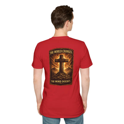 Cross Faith T-Shirt — Small Chest Cross Graphic Christian Tee