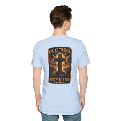 Faith Cross T-Shirt — Small Chest Cross Graphic Christian Tee
